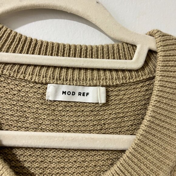 🧥 MOD REF Waffle Knit Henley Sweater - Size M - Picture 3 of 13
